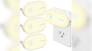 Best Bright Plug in Motion Sensor Night Light for Dark Areas