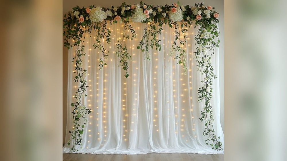 Best Curtain Lights for Wedding Backdrop