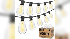 Best Shatterproof Waterproof Patio String Lights for Deck