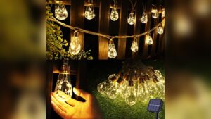Best Solar Edison String Lights for Rustic Garden