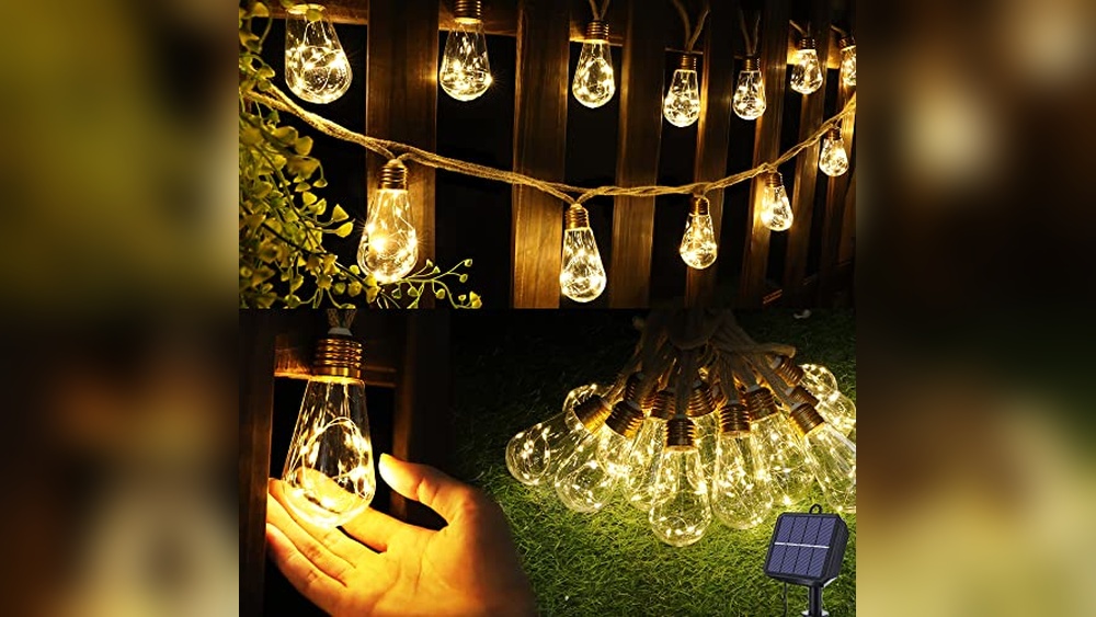 Best Solar Edison String Lights for Rustic Garden