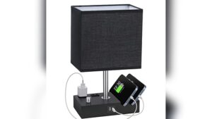 Best Bedside Table Lamp With Dual Usb Ports for Couple Bedroom