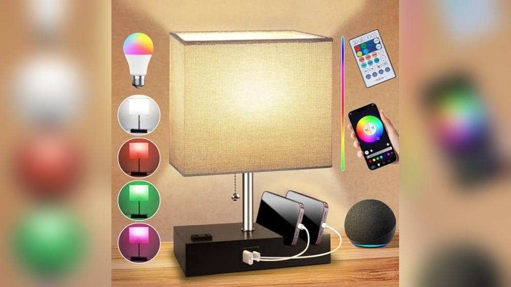 Best Smart Table Lamp With Usb Port for App Control